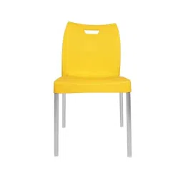 Diya Max Yellow Solid Back Plastic Chair without Arm-picture-18
