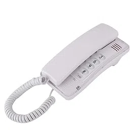 Diyeeni Mini Wall Phone, Retro Wall Mountable Landline Telephone with Flash Function and Call Mute Function, RJ45 Interface Powered by Telephone Line Home Phone for Hotel Family School(White)-picture-12