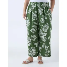 Diza by Westside Green Floral Design Ethnic Pants-picture-37