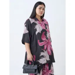 Diza by Westside Multicolour Foliage Detailed Tunic-picture-31