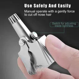 Dizaa Nose Hair Trimmer, Ear & Nose Hair Waterproof, Eco/Travel/User-Friendly Trimmer 120 min Runtime 1 Length Settings image 3