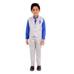 DKGF FASHION Boys Checked 3-Piece Suits-picture-56