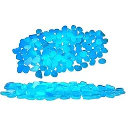 DKWIN 100PCS Radium Glossy Luminous Pebbles Glow Stones Indoor, Outdoor Decoration Stones, Glow Rocks Powered by Light or Solar-picture-10