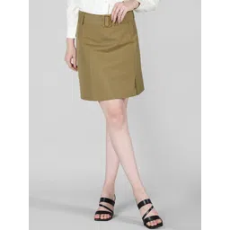 Dlanxa Straight High-Waisted Skirt With Belt-picture-29
