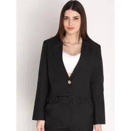 Dlanxa Women Solid Single-Breasted Blazer-picture-22