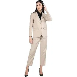 dlanxa Women Solid Two Piece Blazer and Trouser Formal Suit Set-picture-23