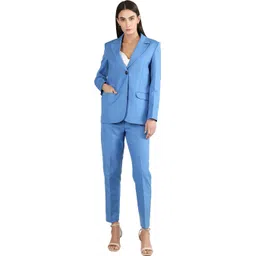 Women DLANXA Women Wear Blazer and Trouser Formal Suit Solid Suit-picture-14