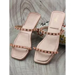 D'LORZERI Women's Cream Casual Sandals-picture-10