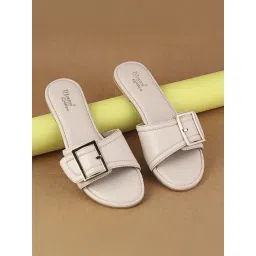 D'LORZERI Women's Cream Casual Sandals-picture-19