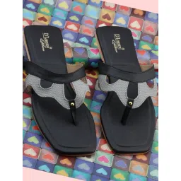 D'LORZERI Women's Grey T-Strap Sandals-picture-16