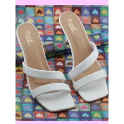 D'LORZERI Women's White Casual Sandals-picture-16