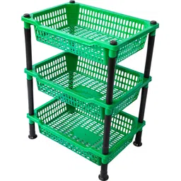 dm plus Virgin Big Size Kitchen Rack Plastic Fruit & Vegetable Basket-picture-14