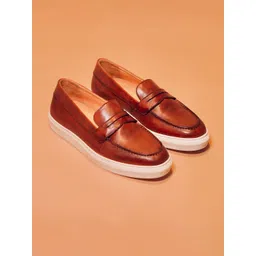 dmodot Men Leather Slip-On Loafers-picture-32