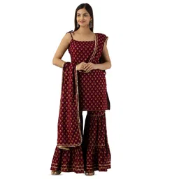 DMP FASHION Women Ethnic Motifs Printed Daily Straight Kurta-picture-36
