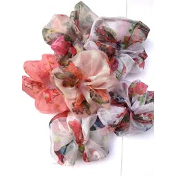 DN Creation Set Of 6 Organza Scrunchies Ponytail Holders-image-14