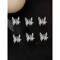 DN Creation Women Set of 6 Embellished Alligator Hair Clip-image-49