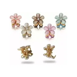 DN ENTERPRISES Women Set of 6 Floral Claw Clip-picture-24