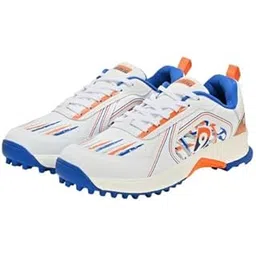 dnine Champion Rubber Studs Cricket Shoes Orange/Blue/White & Orange/Black/White-picture-25
