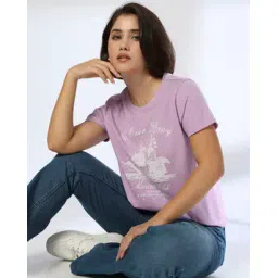 dnmx Women Ocean Spray Regular Fit Crew-Neck T-Shirt-picture-41