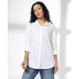 dnmx Women Relaxed Fit Cotton Shirt-picture-27