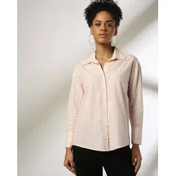 dnmx Women Striped Regular Fit Cotton Shirt-picture-34