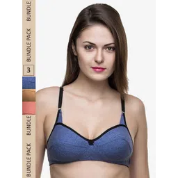 Docare Pack Of 3 Non Padded & Non-Wired Bra-picture-30