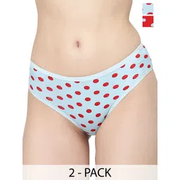 Docare Women Pack Of 2 Printed Mid-Rise Briefs-picture-12