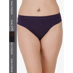 Docare Women Pack Of 3 Cotton Hipster Briefs-picture-30