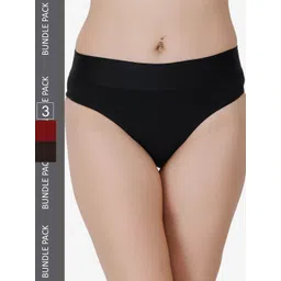 Docare Women Pack Of 3 Cotton Hipster Briefs-picture-16