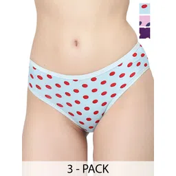 Docare Women Pack of 3 Geometric Printed Bikini Briefs-picture-28