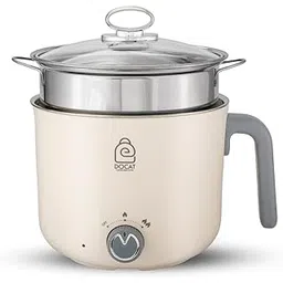 DOCAT Multi Cook Electric Kettle with Steamer 1.2 Liters Stainless Steel Non-stick Inner Pot, Adjustable Power Mode, Wide Mouth, Ideal for Boiling Milk, Tea, Coffee, Eggs & Steaming Veggies, 600 Watts-picture-19