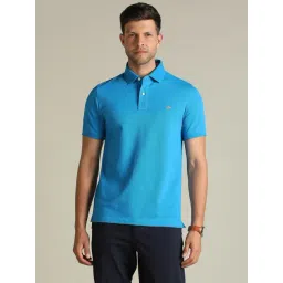 Dockers Blue Straight Fit Polo T-Shirt-picture-28