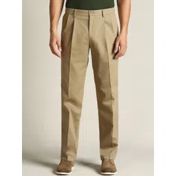 Dockers Men Mid Rise Classic Pleated Fit Trousers-picture-12