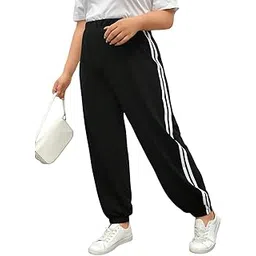 dockstreet Baggy Joggers/Loose fit,High Waist Yoga Pants/Casual, Long Length Extra Baggy fit Lower Cotton for Women-picture-30