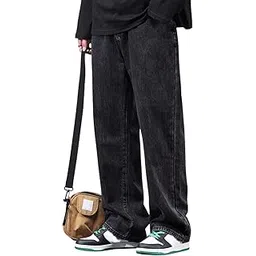 dockstreet Men Baggy Denim Jeans in Pure 100% Cotton Denim || Stretchable (Jet Black) and Stretchable (Colored) Jeans || Unisex Designs||Jeans||-picture-16