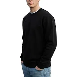 dockstreet Men's Blended 100% Cotton and Fleece Blend Oversized Fit® Baggy Fit Drop Shoulder Cool and Stylish Sweatshirt-picture-11