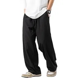 dockstreet Straight Wide fit Long Length Open Bottom Jogger for Men/Trending Multi Pocket Style, Relaxed Casual Pants for Men-picture-26