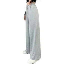 dockstreet Straight Wide fit Long Length Open Bottom Jogger for Women/Trending Multi Pocket Style, Relaxed Casual Pants for Women-picture-12