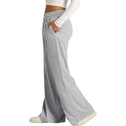 dockstreet Straight Wide fit Long Length Open Bottom Jogger for Women/Trending Multi Pocket Style, Relaxed Casual Pants for Women-picture-14