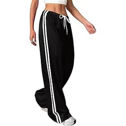 dockstreet Straight Wide fit Long Length Trouser Style Drawstring Casual Trouser for Women/Trending Style, Relaxed Lounge Casual Pants for Women-picture-35