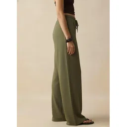 dockstreet Women Solid Olive Track Pants-picture-20