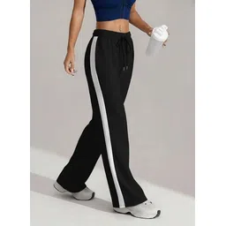 dockstreet Women Striped Black Track Pants-picture-27