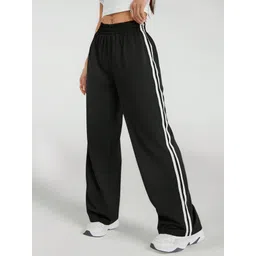 dockstreet Women Striped White Track Pants-picture-28