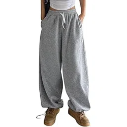 dockstreet Women's/Unisex ONESOPEN Bottom Drawstring Pure Cotton Stretchable Baggy Jogger Pants-picture-27