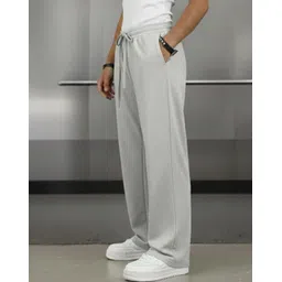 dockstreet Women Solid Grey Track Pants image 1
