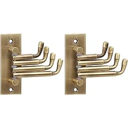 DOCOSS Flexible Antique Brass Cloth Hanger for Wall Hooks for Hanging Cloth Hook and Towel Hangers,Door Hangers,Movable Hook -Pack of 2-image-8