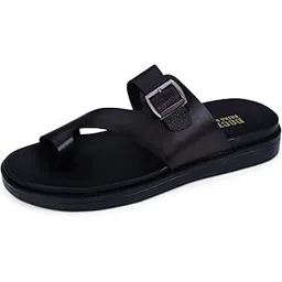 doctor extra soft Men's Classic Casual Original Leather Thong Black/Brown Sandals/Chappals with Memory Foam Cushion| Stylish & Non-Slip|Comfortable | Lightweight |Flip flops Slippers Gents & Boys F-1-picture-26
