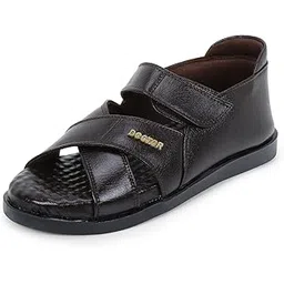 doctor extra soft Orthopedic Diabetic Comfortable Dr Sole Footwear Daily Use Casual Wear Stylish Latest Black Cushioned Adjustable Strap Sandals for Men's-Gents & Boy's L-12-picture-16