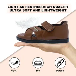 doctor extra soft Men Memory Foam Sandals Ortho Care Orthopedic Diabetic Comfort Doctor Soft Flats Sandal image 5