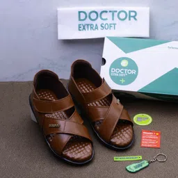 Men Memory Foam Sandals Ortho Care Orthopedic Diabetic Comfort Doctor Soft Flats Sandal-image-43